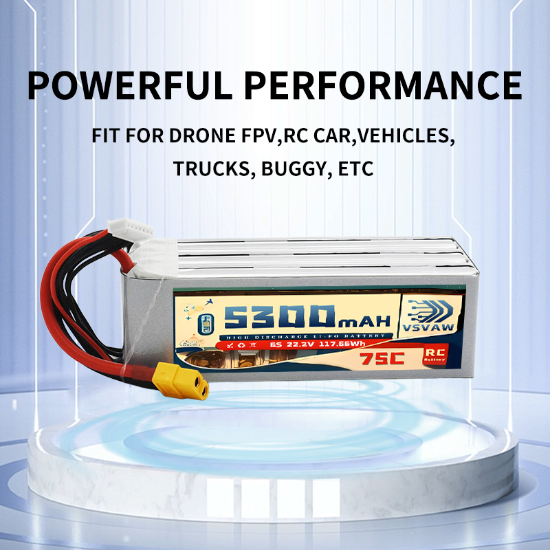 VSVAW 6S 5300mAh Lipo Battery  - Drone Battery Plate recension och pris