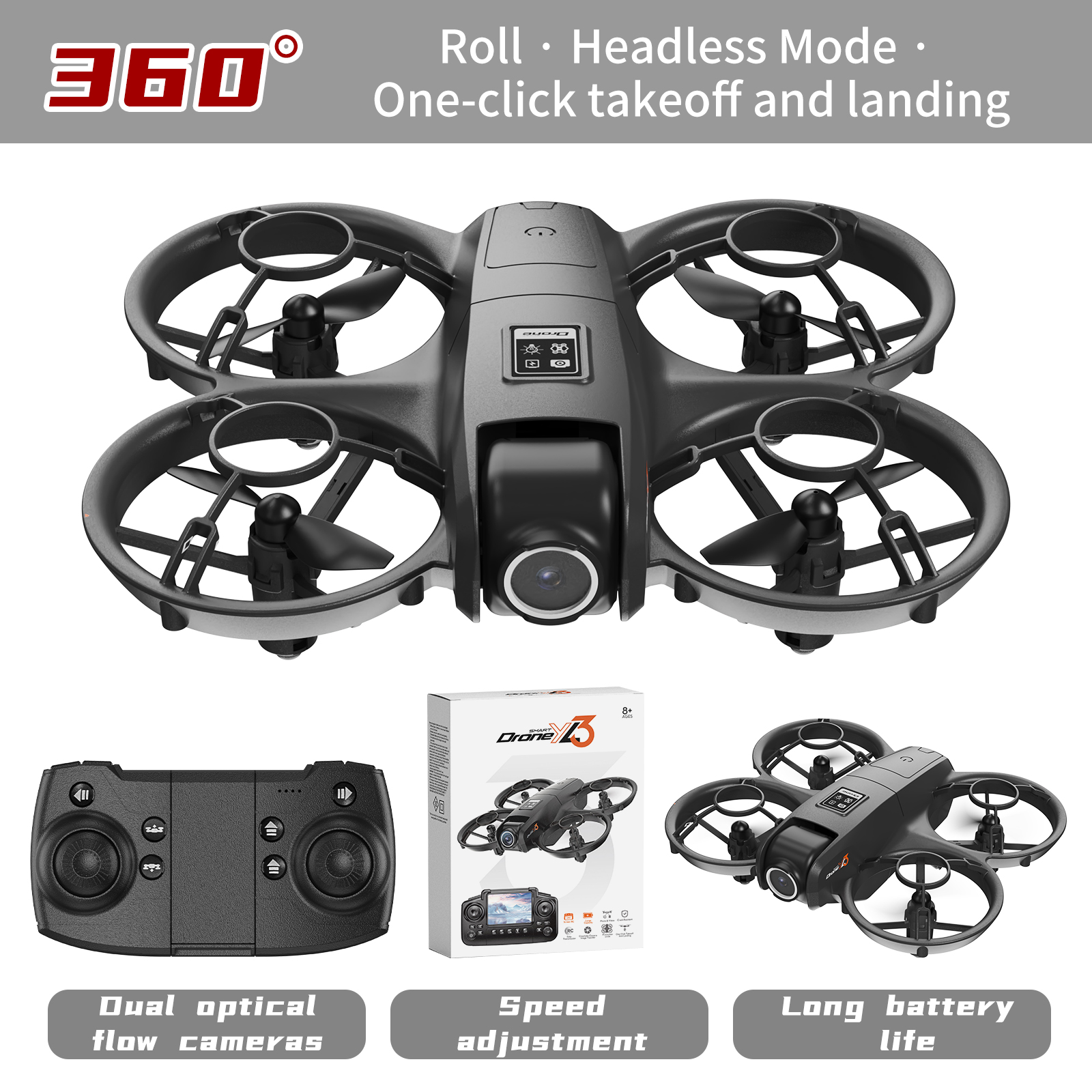 YL3 Remote-Controlled Drone wi - Drone Battery Box recension och pris
