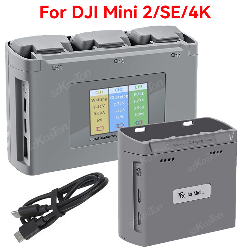 For DJI Mavic Mini 2/SE Mini 4 - Drone Battery Balance Charger recension och pris