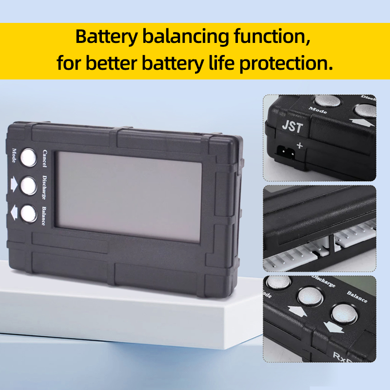 3in1 Battery Balancer LCD Disp - Drone Battery Voltage Checker recension och pris